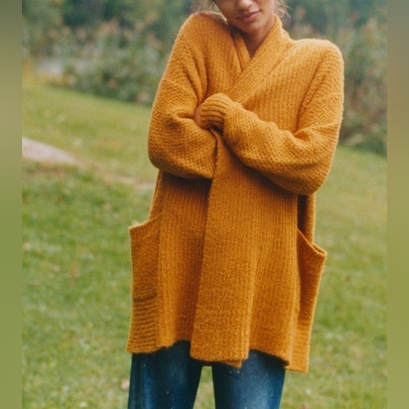 PILCRO x ANTHROPOLOGIE Eyelash Longline Cardigan - Picture 2 of 11